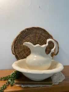 Large Wash Bowl and Pitcher